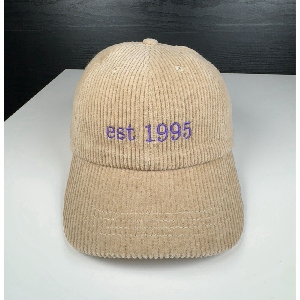 NEW - YAHOO Corduroy Dad Hat Beige - Est 1995 - Internet Technology Computer